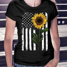 Load image into Gallery viewer, Sunflower American flag