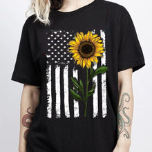 Load image into Gallery viewer, Sunflower American flag