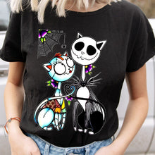 Load image into Gallery viewer, Jack Skellington and Sally cat