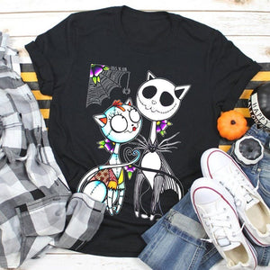 Jack Skellington and Sally cat