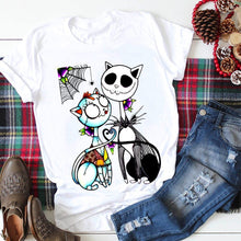 Load image into Gallery viewer, Jack Skellington &amp; Sally cat