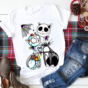 Jack Skellington & Sally cat