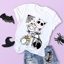 Load image into Gallery viewer, Jack Skellington &amp; Sally cat