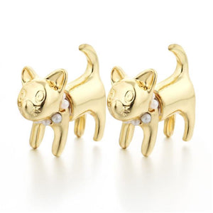 CAT STUD EARRING