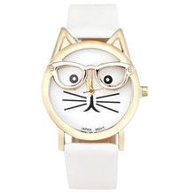 Load image into Gallery viewer, NERDY CAT LEATHER WATCH